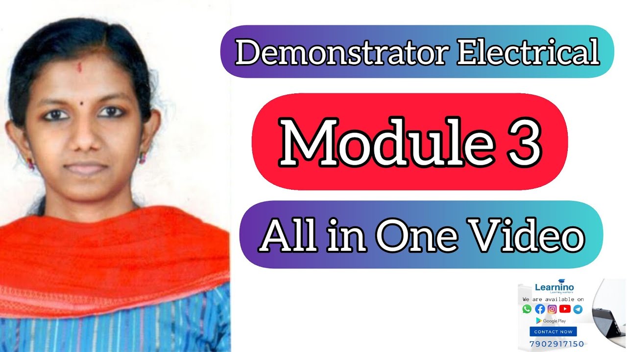 Demonstrator Electrical,Module 3 Revision
