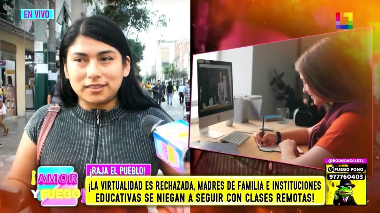 Amor y Fuego - MAR 10-LA VIRTUALIDAD ES RECHAZADA, MADRES E INSTITUCIONES SE NIEGAN A CLASES REMOTAS