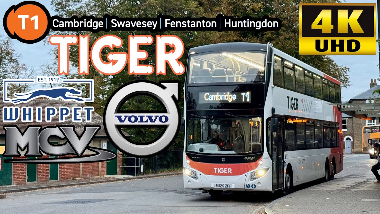 [Whippet Coaches Tiger Network: T1 Hungtingdon to Cambridge via Guided Busway] MCV EvoSeti Volvo B8L