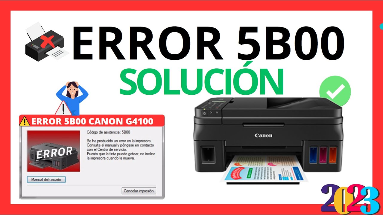 💻Cómo reparar Error 5B00 EN Canon G4100💻Solución mas Rápida y Fácil 2026✅