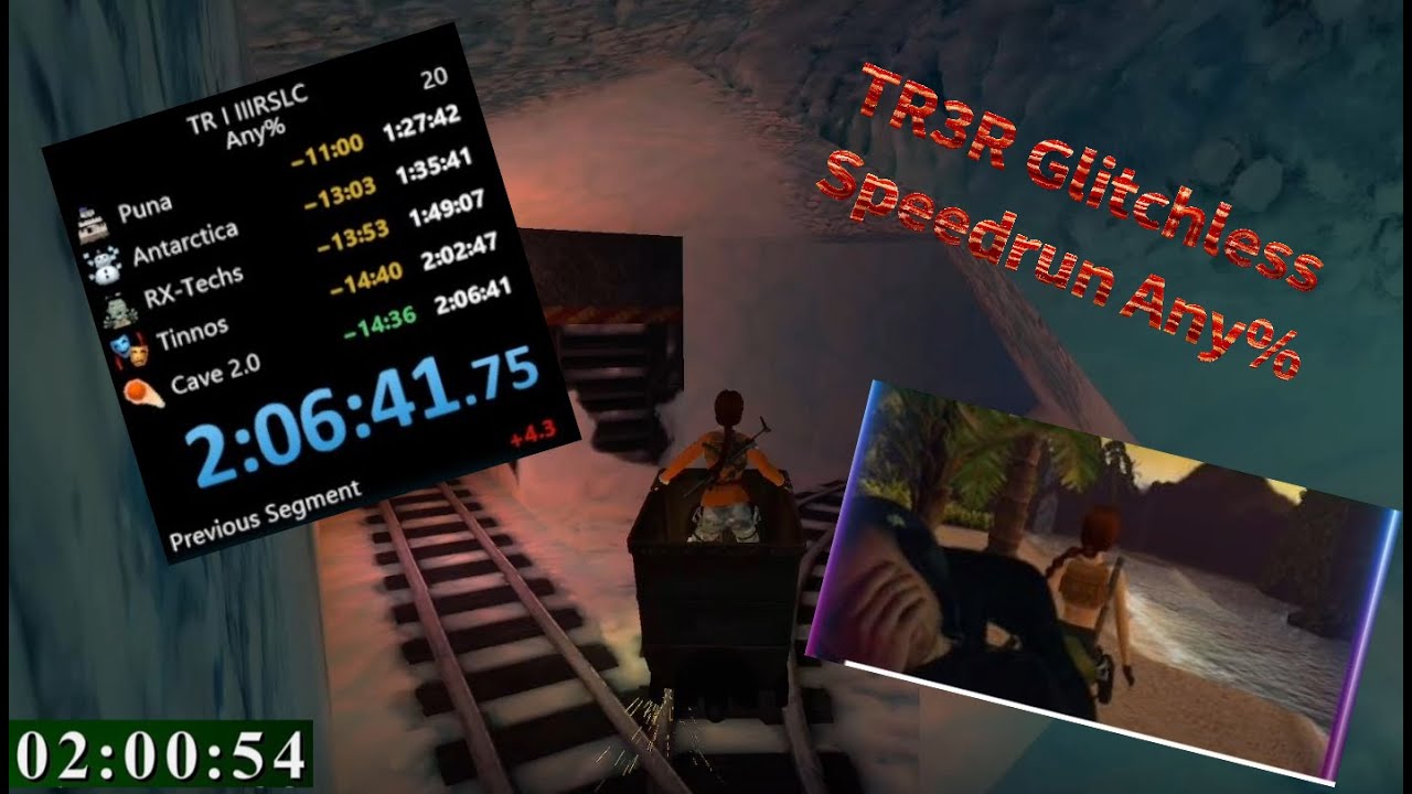 Tomb Raider 3 Glitchless Speedrun Any% (Big time improvement)