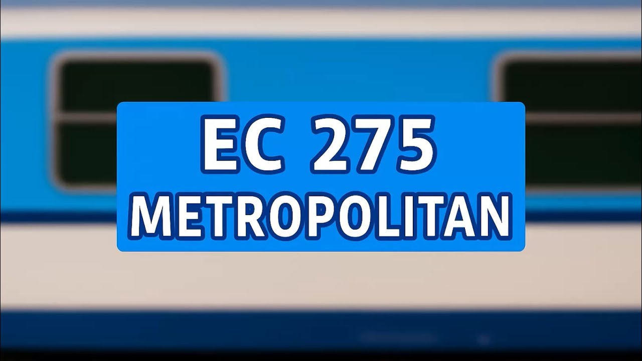 Hlášení vlaku EC 275 Metropolitan CZ+EN