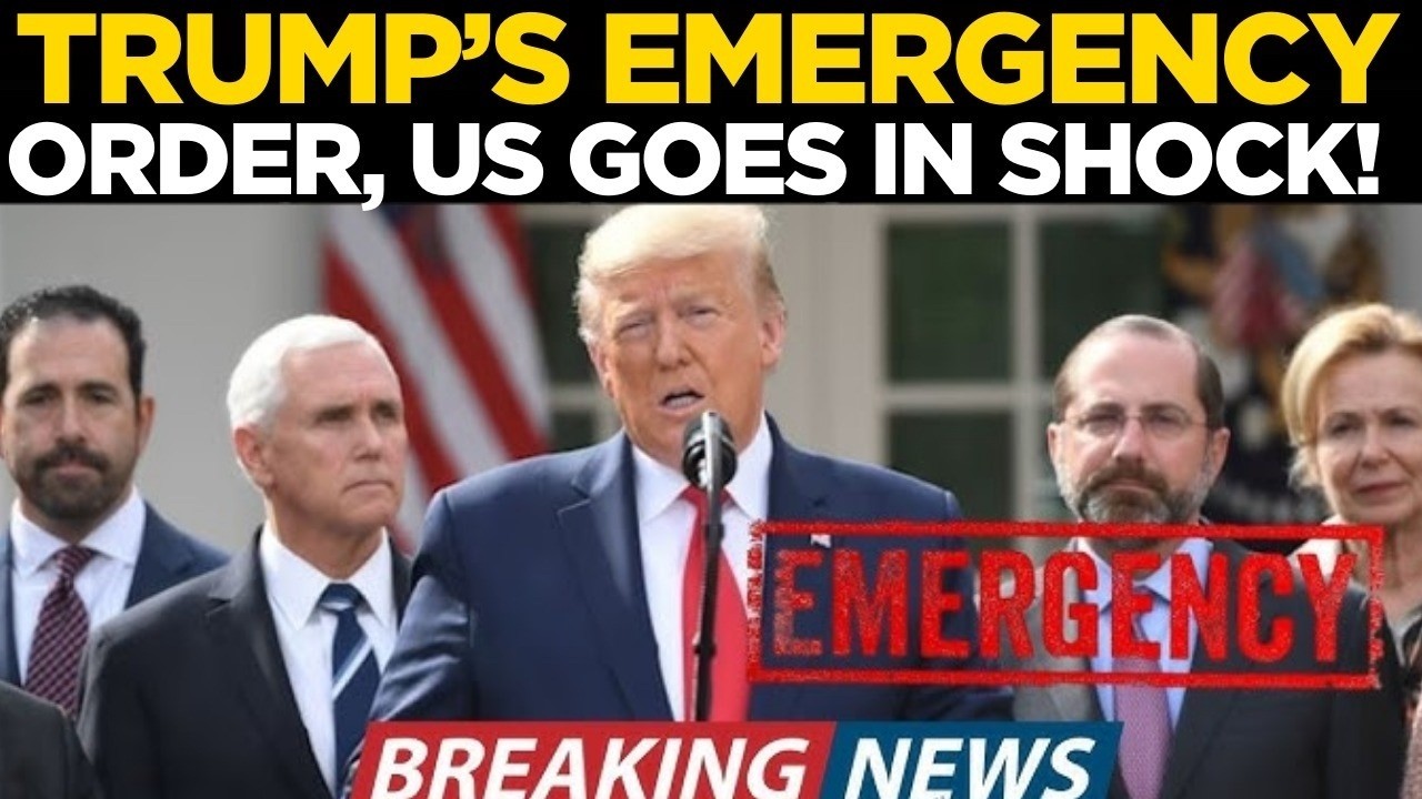 Donald Trump Declares Emergency LIVE | Historic White House Announcement Rocks the Nation! | US News