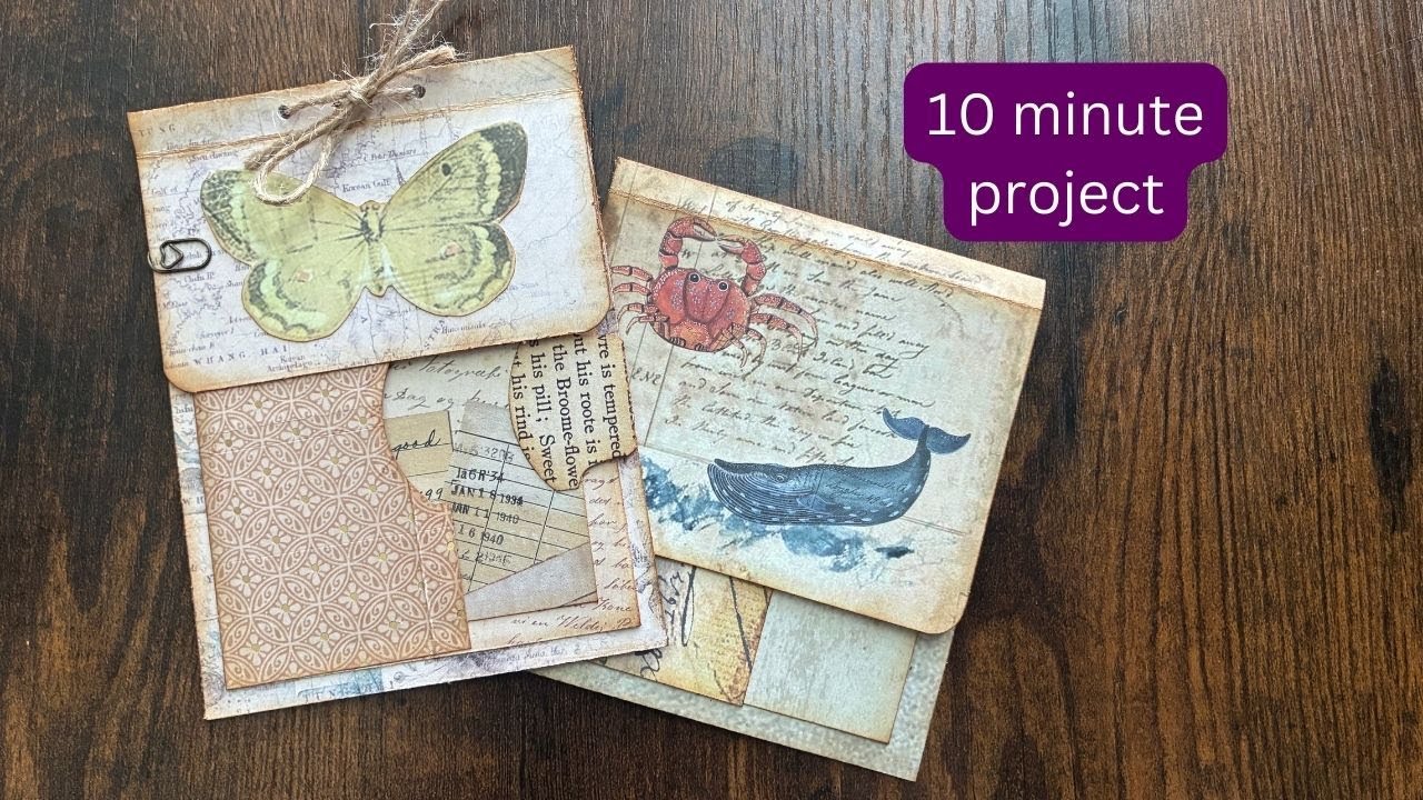 10-Minute Ephemera Pocket! (Scrapbuster) for Junk Journals - Spunky Misfit Girl