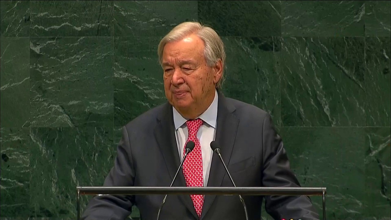 UN Secretary-General speech at General Assembly outlines future shaped by '4 great tests of power'
