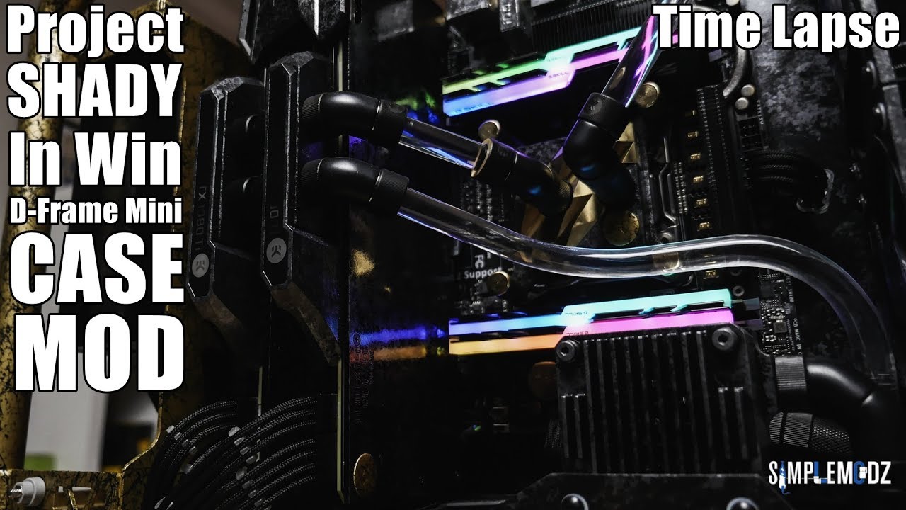 Project Shady - In Win D-Frame Mini Case Mod Time Lapse