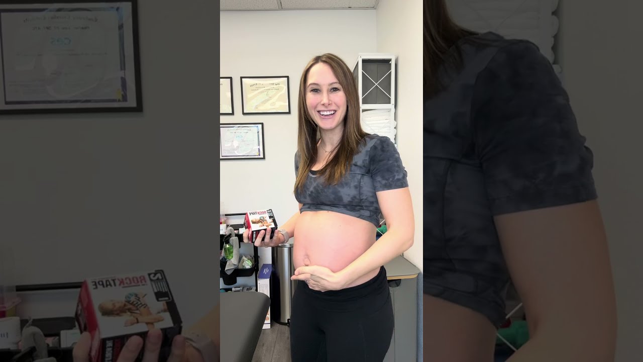 Taping for Belly Support in Pregnancy 