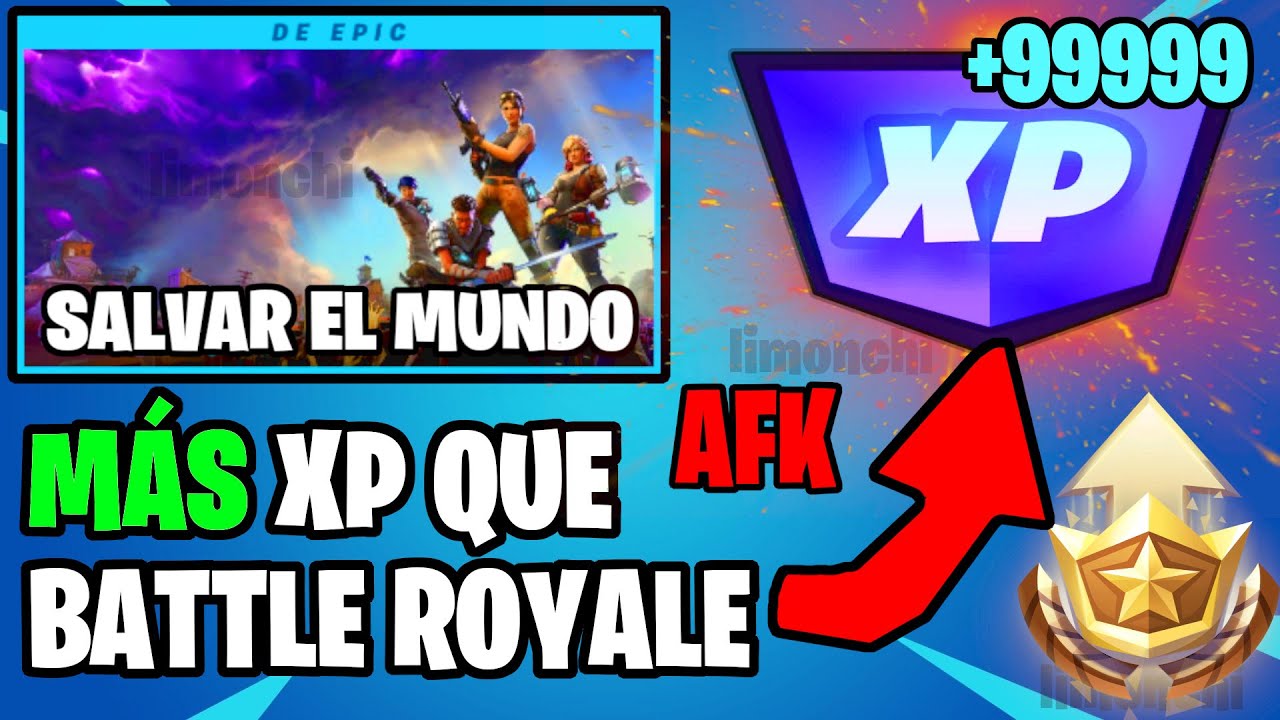 La XP en SALVAR EL MUNDO para el PASE DE BATALLA de BATTLE ROYALE / TODO lo que tienes que saber