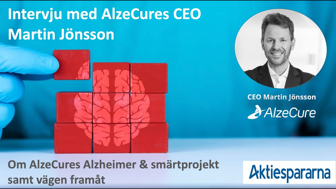 Intervju på Aktiespararna Analysguiden med AlzeCures VD