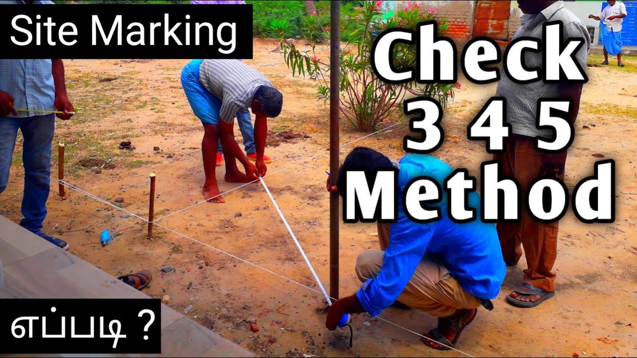 345 Marking Method || Construction tips