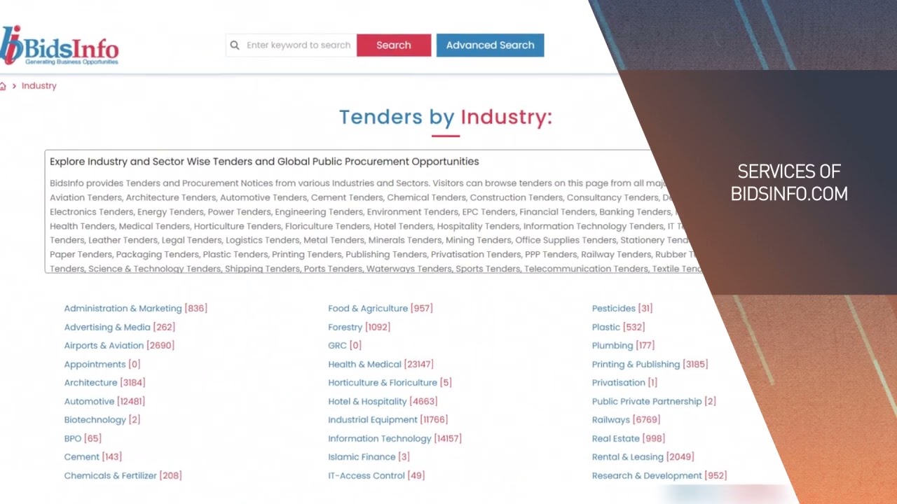 Introduction to Bidsinfo.com, your gateway to the world of Public Procurement