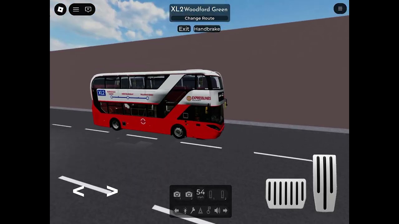 London and east bus simulator XL2 bus route from Walthamstow Central to Woodford green
