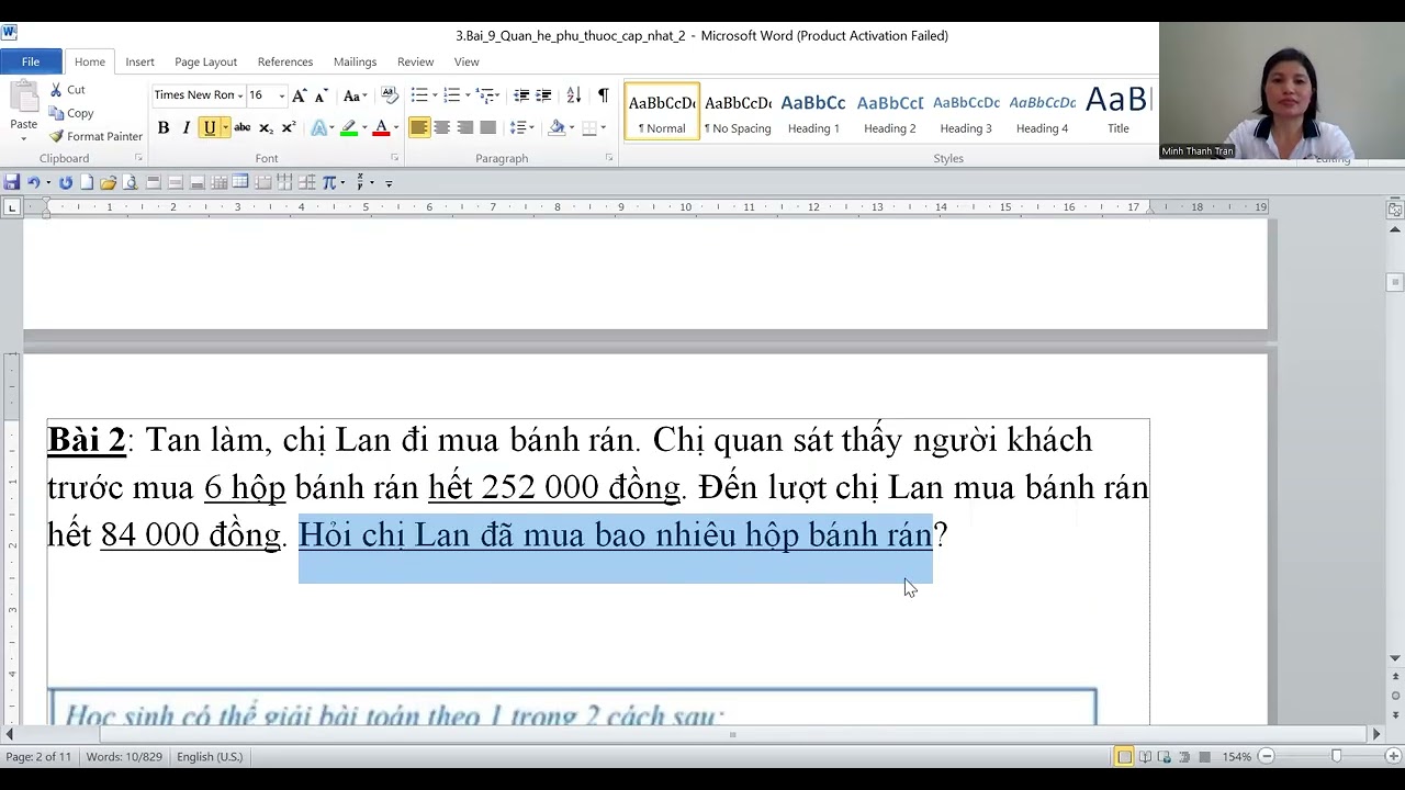TOÁN LỚP 5/ BÀI TOÁN LIÊN QUAN ĐẾN QUAN HỆ PHỤ THUỘC/ CỰC DỄ HIỂU