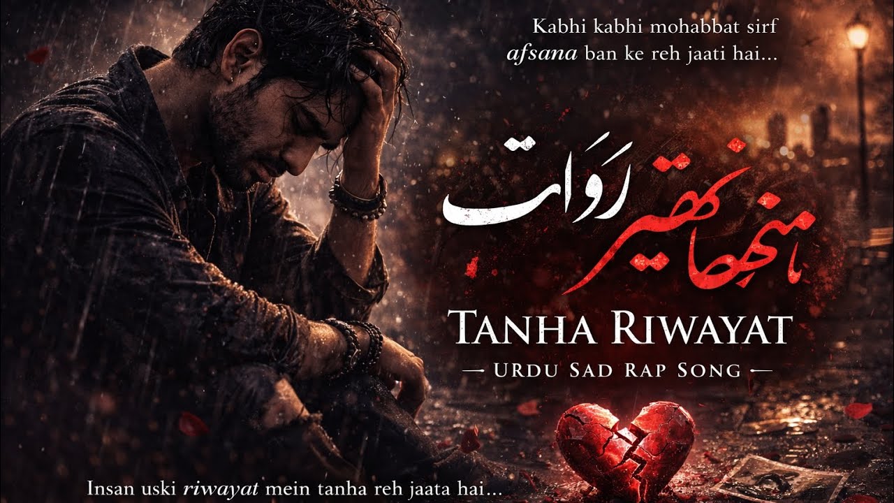 Tanha Riwayat 💔 | Urdu Sad Rap Song | Heart Touching Broken Love Story