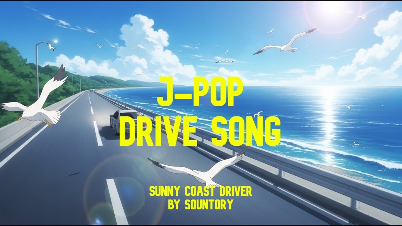 J-POP | Sunny Coast Driver | Summer Coastline Drive Song, Travel & road trip vibes,