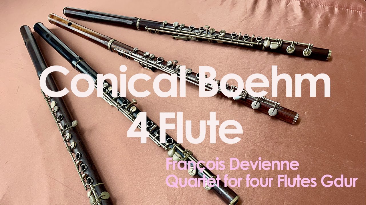 François Devienne(1759-1803)/Quartet G-dur for four Flutes~Conical Bohem Flute Quartet