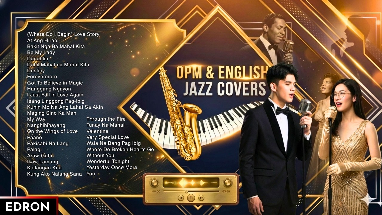 Relaxing OPM & English Jazz Covers 🎷 Non-Stop Love Song Playlist for Work, Study & Chill