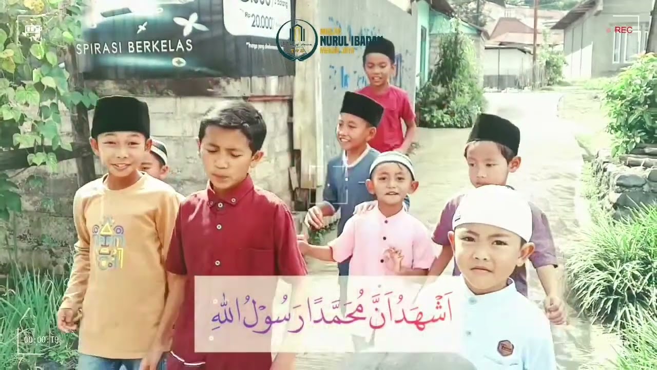 Visual adzan. TPA masjid Nurul Ibadah 