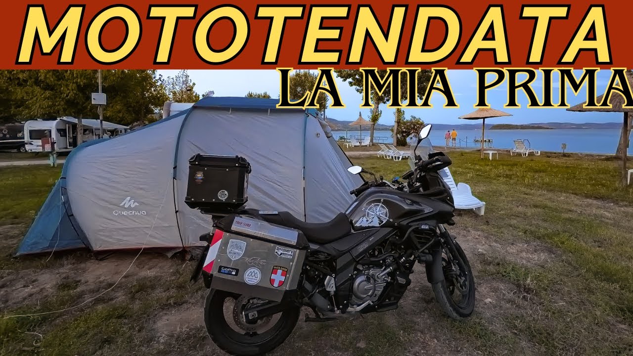Mototendata in Umbria: Avventura in Moto con la V-Strom 650 🏍️⛺