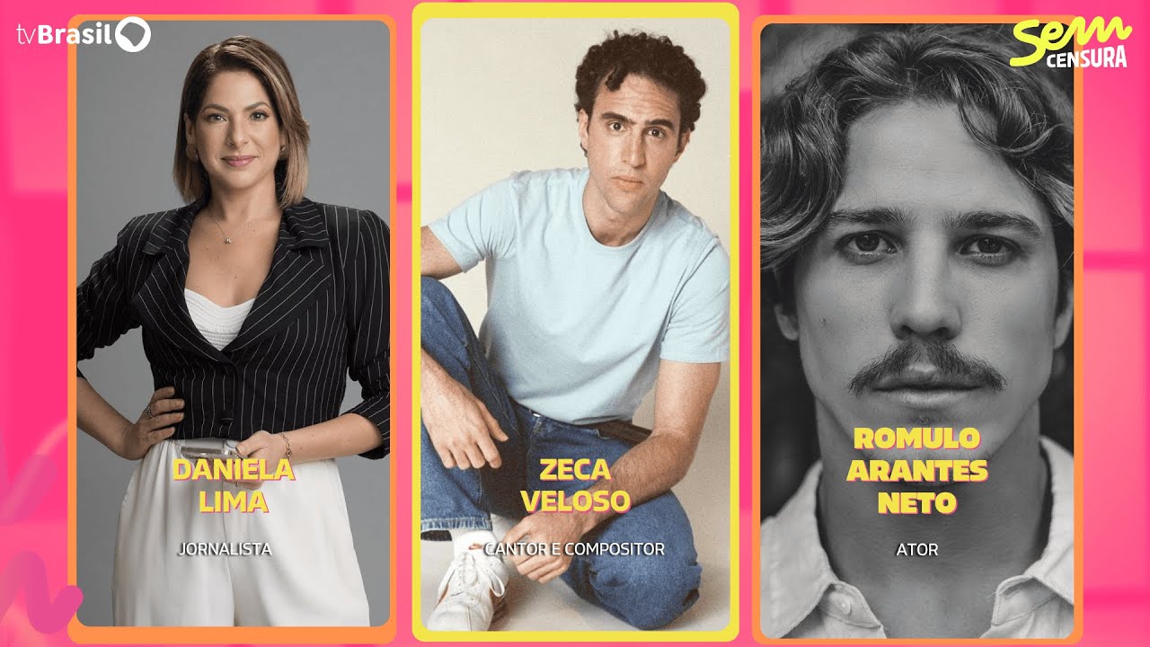🔴 SEM CENSURA RECEBE DANIELA LIMA, ZECA VELOSO E ROMULO ARANTES NETO