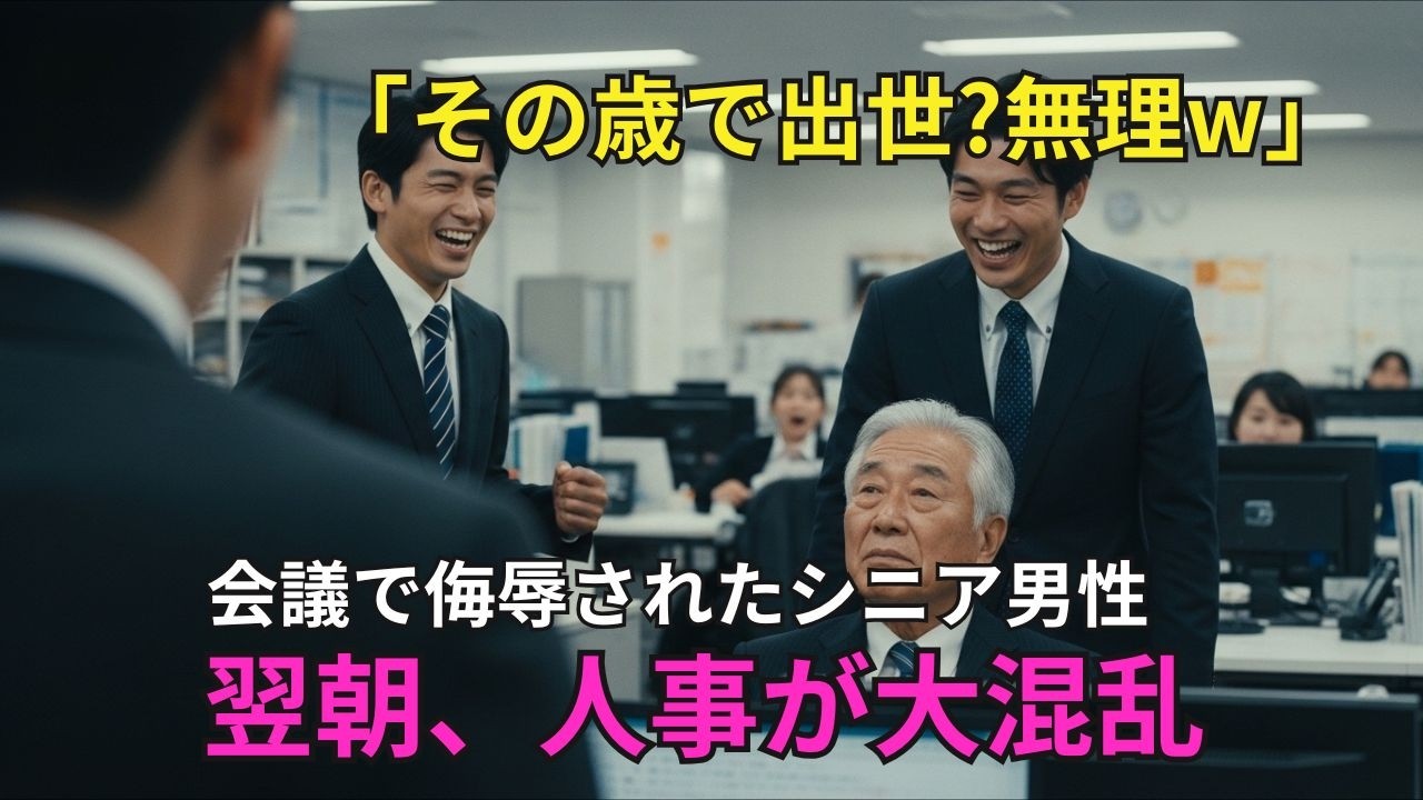 【スカッと】「その歳で出世?無理w」侮辱された男。翌朝、人事が大混乱。【シニア】