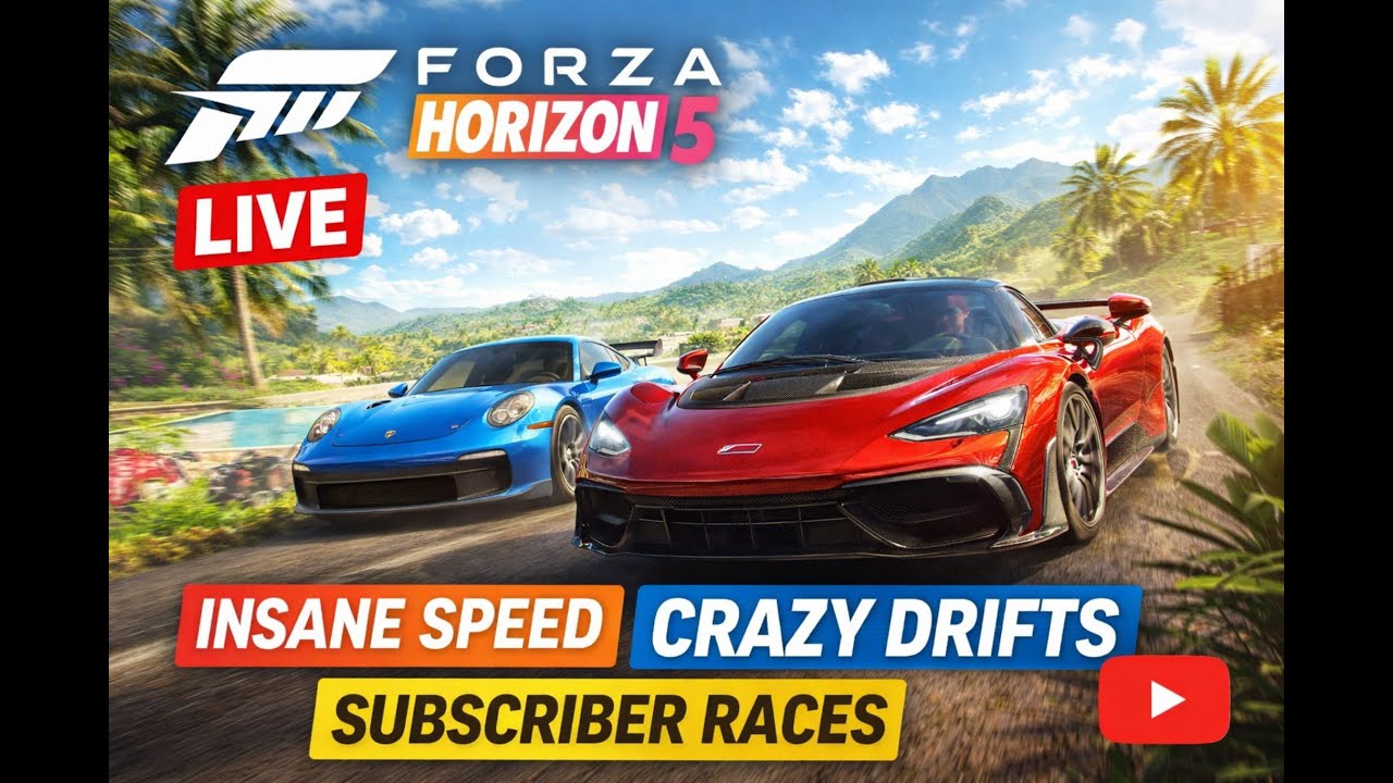 FORZA HORIZON 5 LIVE 🔴 | INSANE SPEED + CRAZY DRIFTS + SUBSCRIBER RACES 🔥