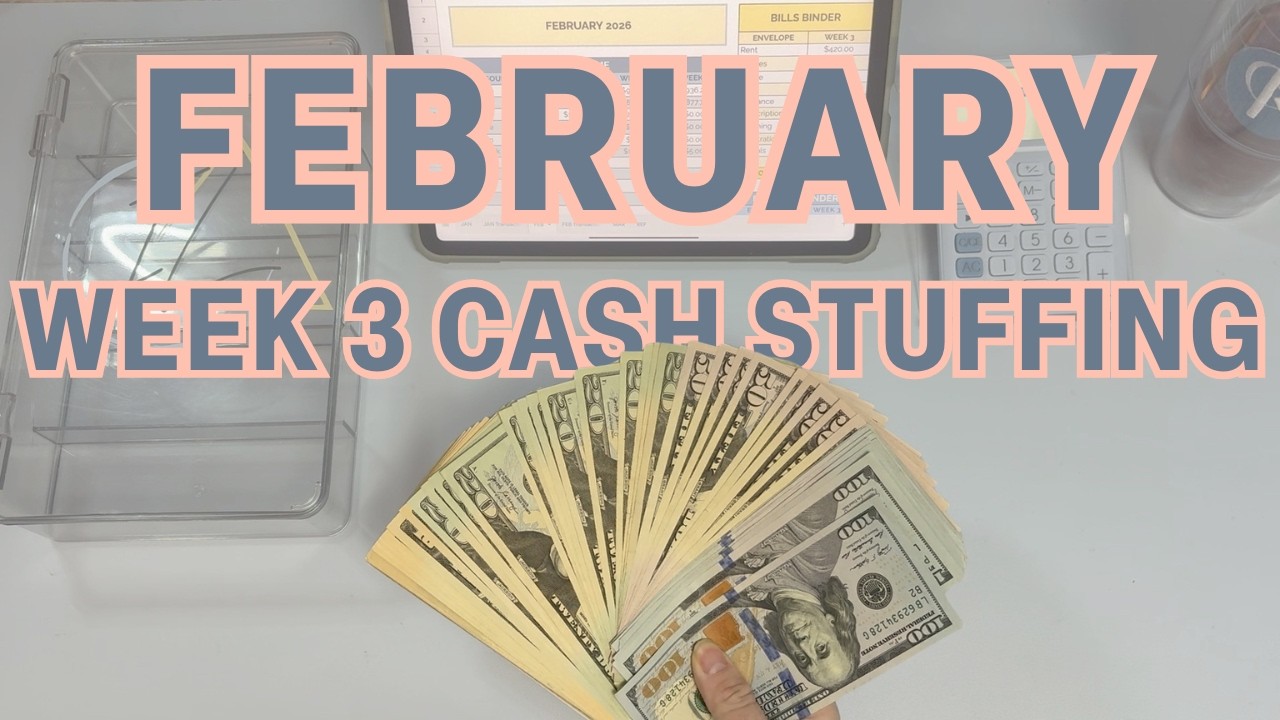 February Week 3 Cash Envelope Stuffing || How I Handle a Low Income Week in my Budget