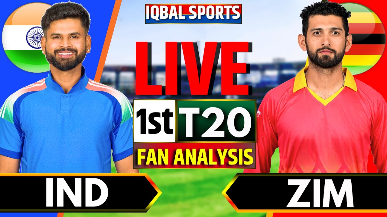 🔴LIVE: India vs Zimbabwe, 1st T20 Fan Analysis | Live Cricket Match Today | IND vs ZIM, Iqbal Sports