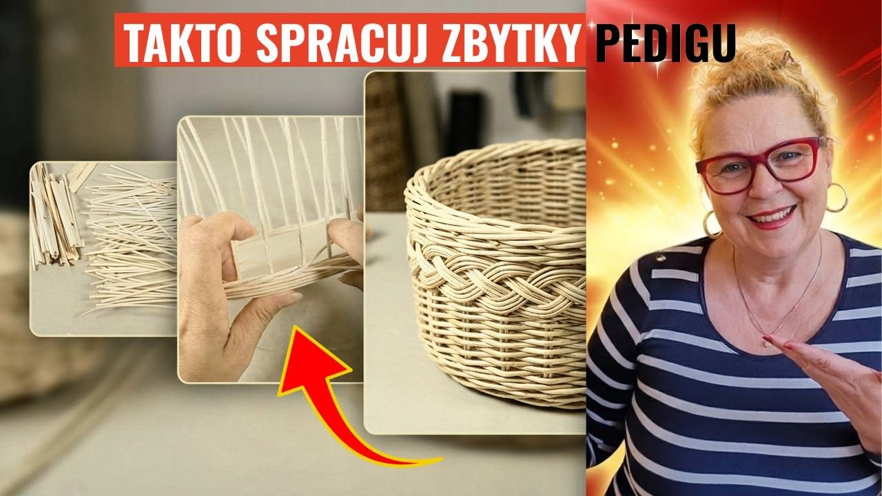 Pletenie košíkov z pedigu zo zbytkov | Ako si upliesť vlastný košík?