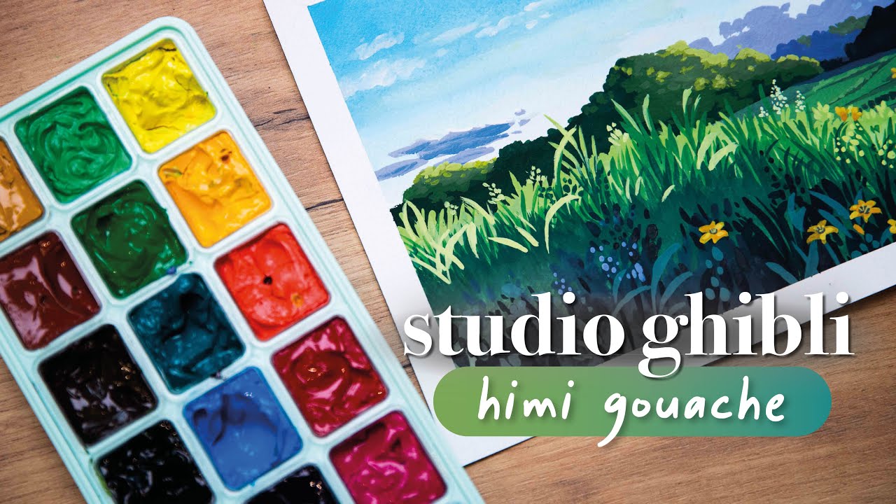 Painting Studio Ghibli Scenes with Himi Gouache