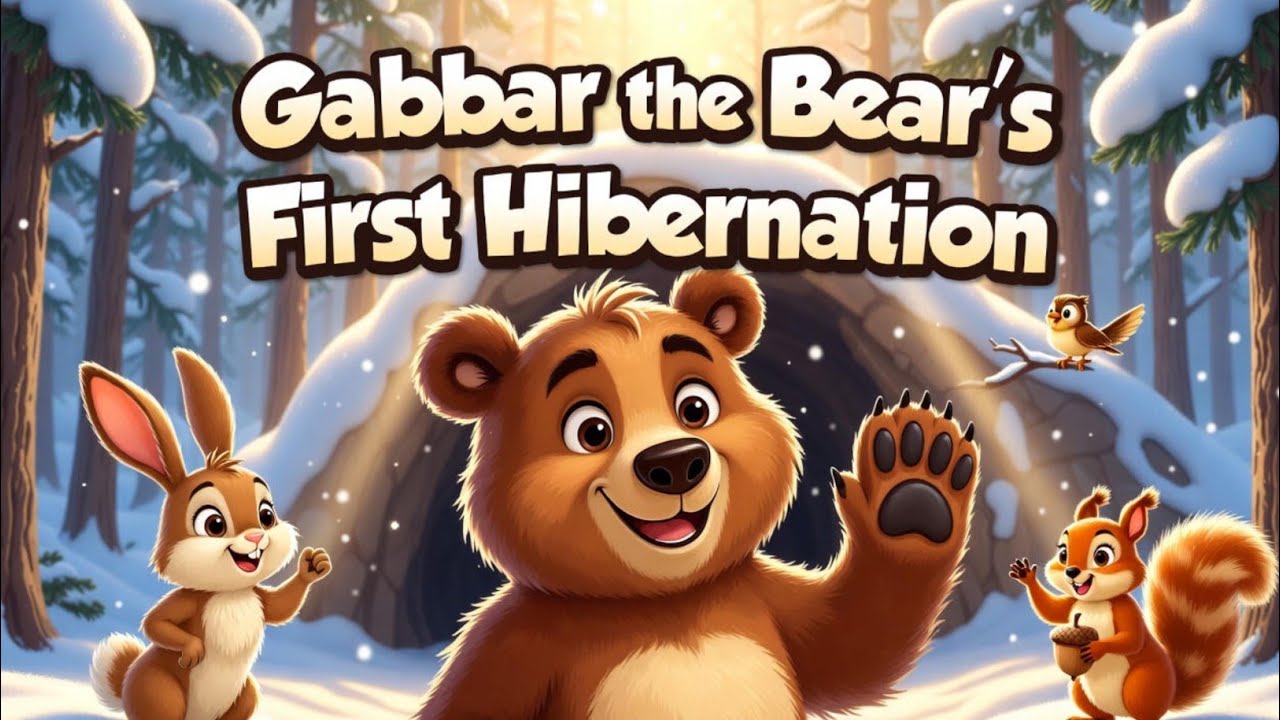 🐻भालू गब्बर की पहली शीतनिद्रा Gabbar the Bear's First Hibernation #kidsvideo #kids 