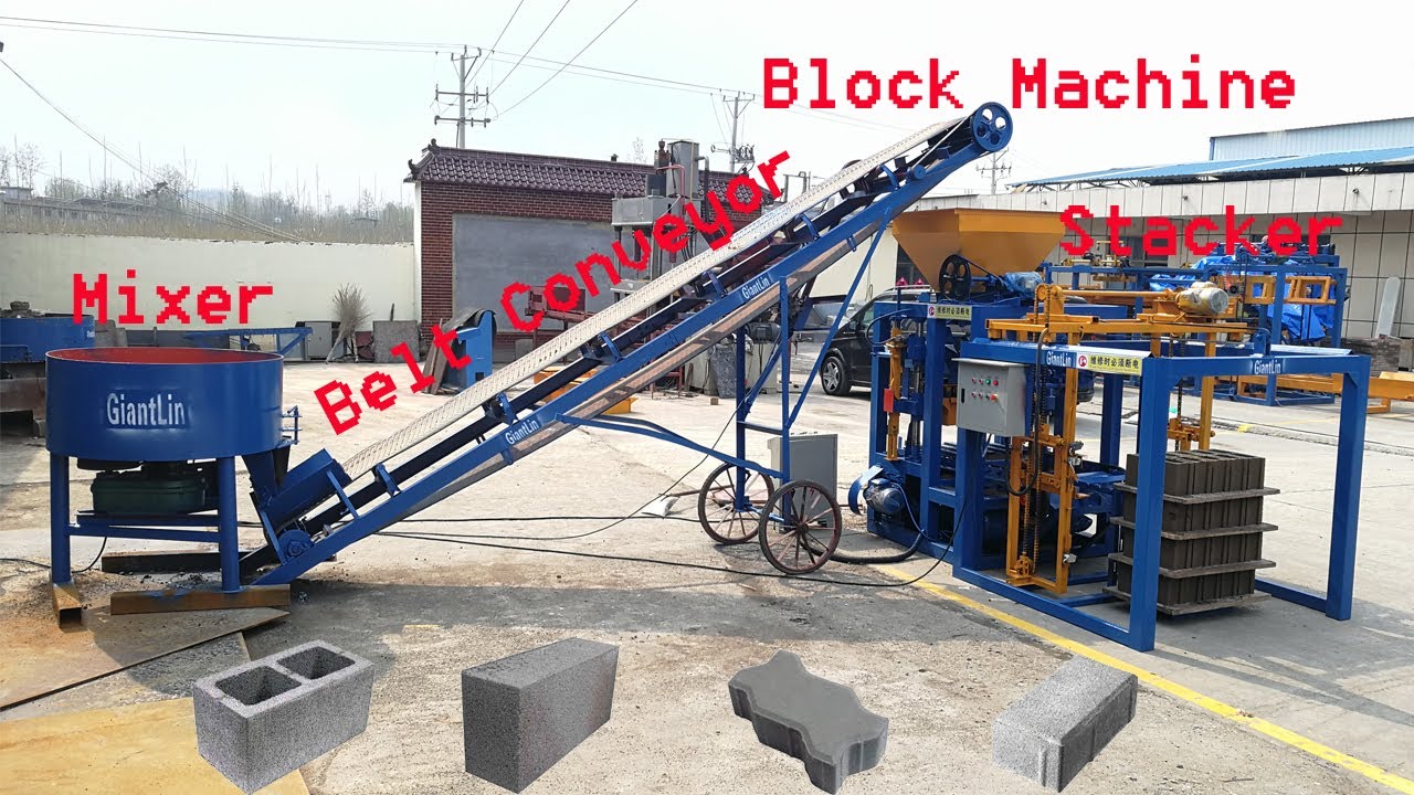 QT4-24 semi automatic vibration concrete cement block making machine for 4/5/6/8 inch hollow block