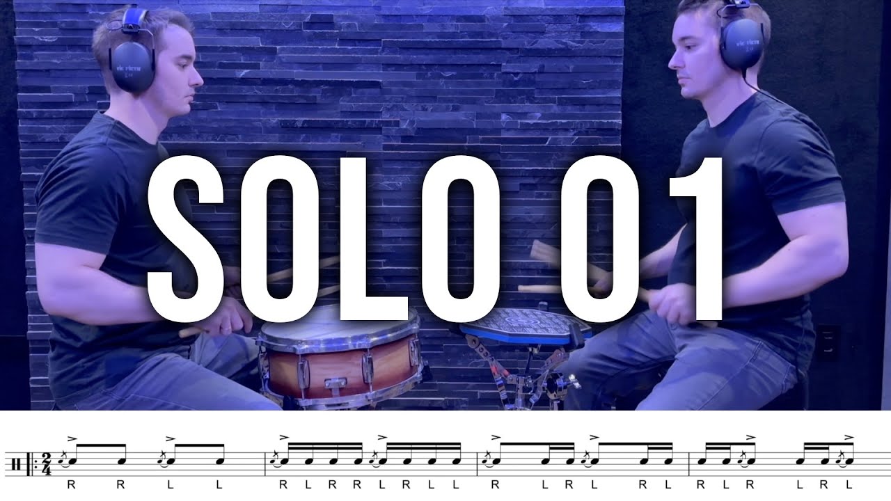 Eduardo Tucci | Solo №01 (Charley Wilcoxon - The All-American Drummer 150 Rudimental Solos)