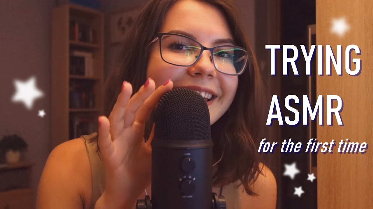 trying asmr for the first time! | whispering, mic brushing, book sounds