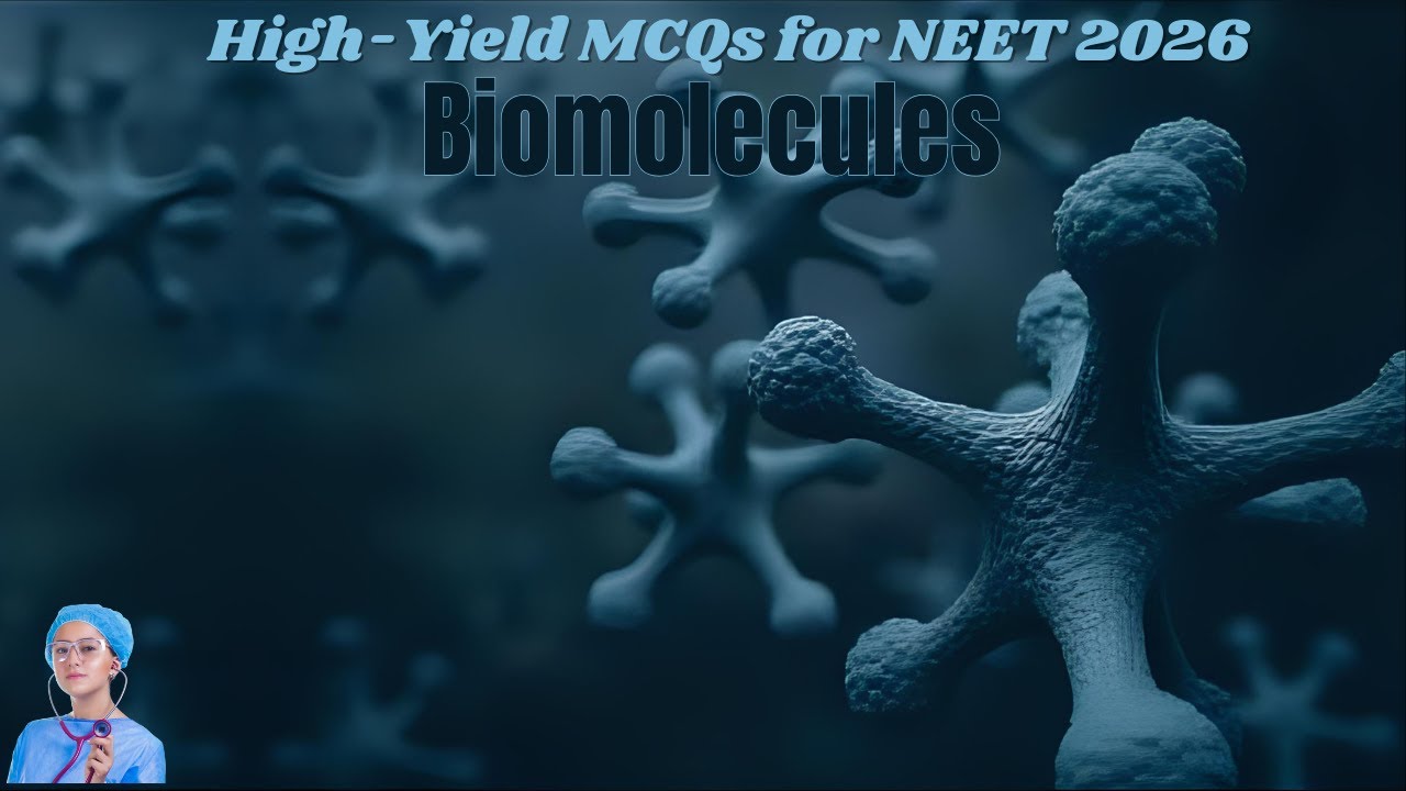 High-Yield MCQs for NEET 2026 | Biomolecules | by Shiksha House