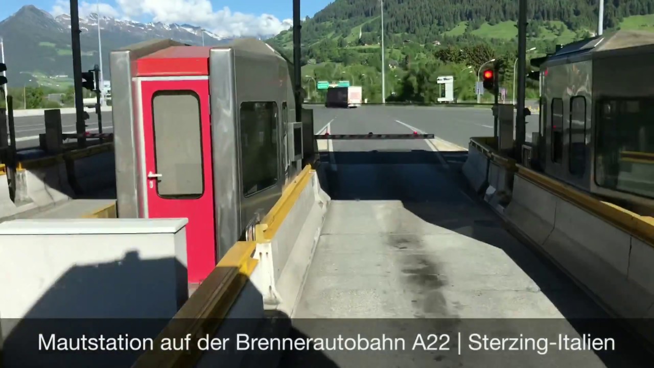 Mautstation auf der Brennerautobahn A22 | Sterzing | Italien