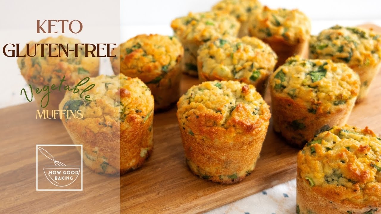 Fluffy KETO Savory Vegetable Muffins | Low-Carb & Gluten-Free | Quick & Healthy & Delicious!
