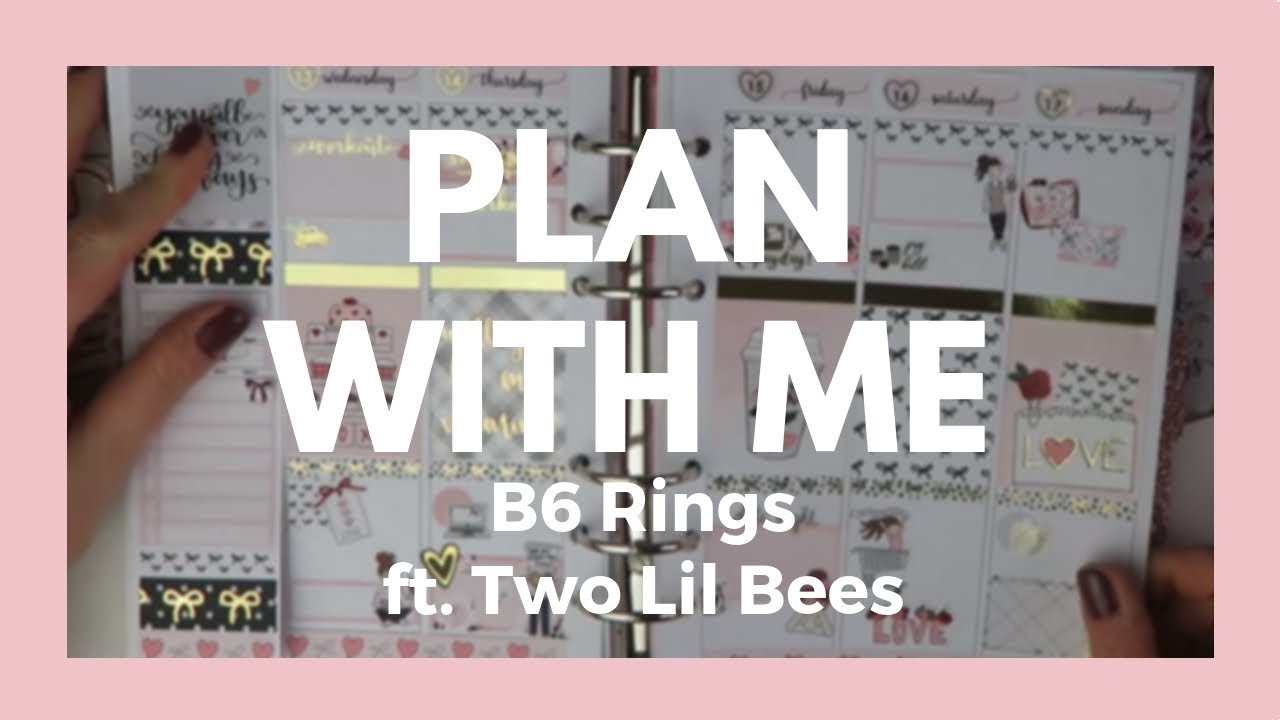 PLAN WITH ME // B6 Rings ft. Two Lil Bees!