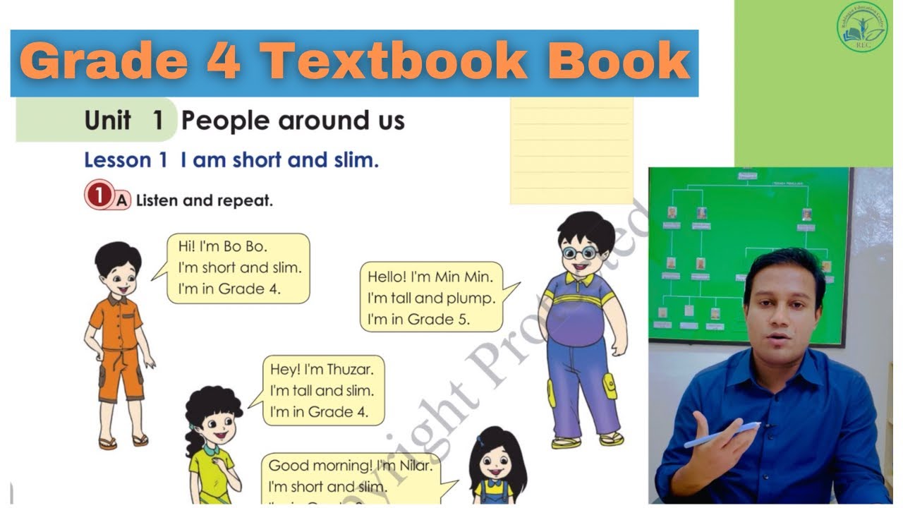 Grade 4 unit-1 (part One) စနစ်သစ်English Textbook of Myanmar New Curriculum