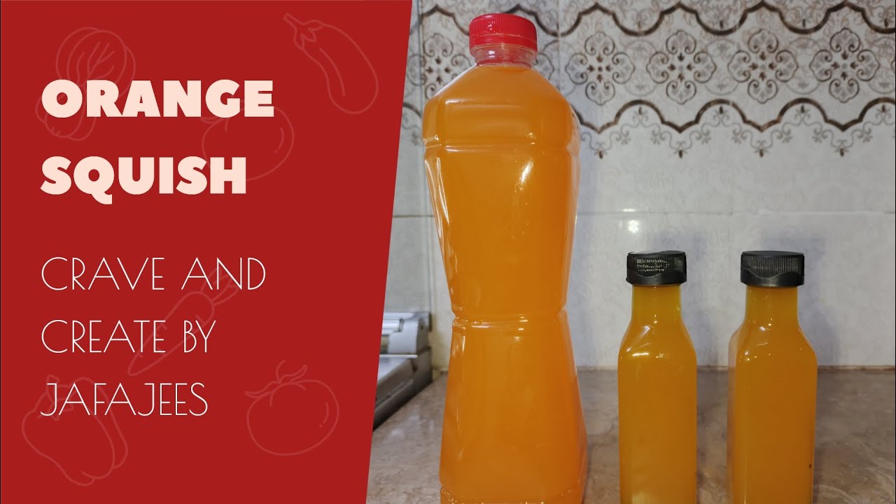 Orange Squish | Quick & easy recipe | Ramadan series day # 3 | Crave & Create by Jafajees 