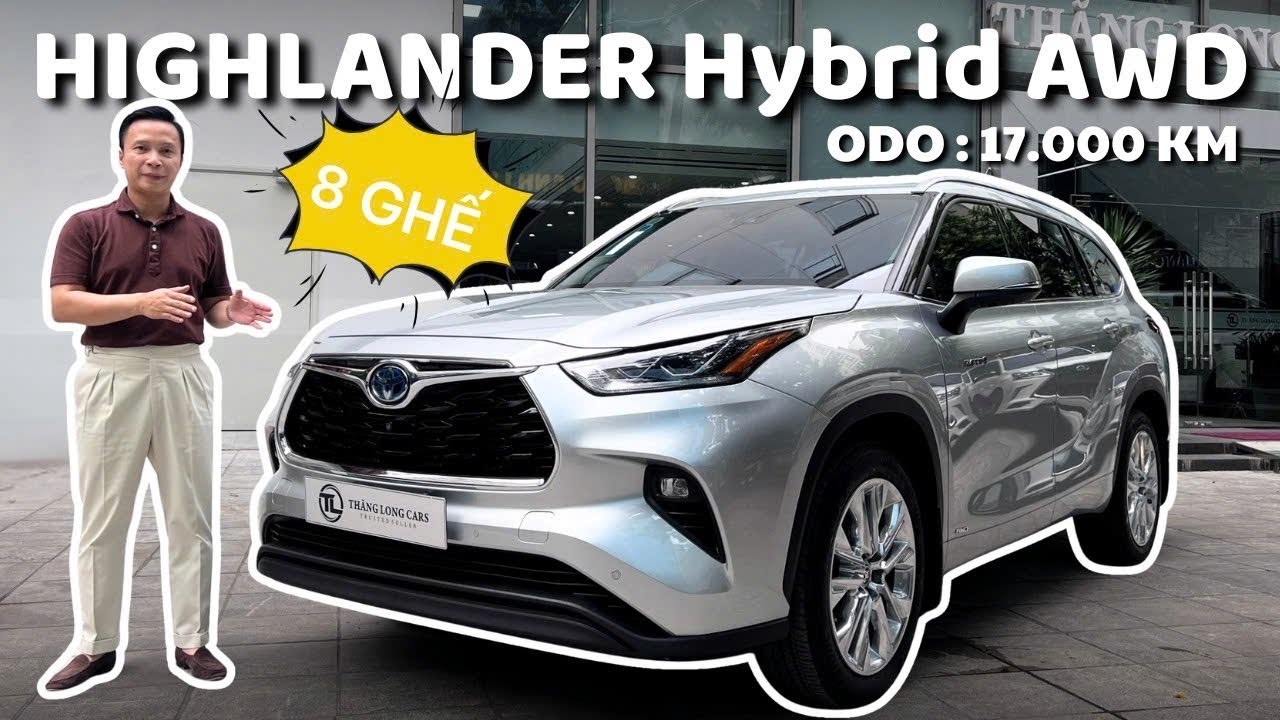 Động cơ y hệt Lexus RX350h 2025, Toyota Highlander Hybrid AWD 8 chỗ nhập Mỹ hiếm | Lê Minh Thành