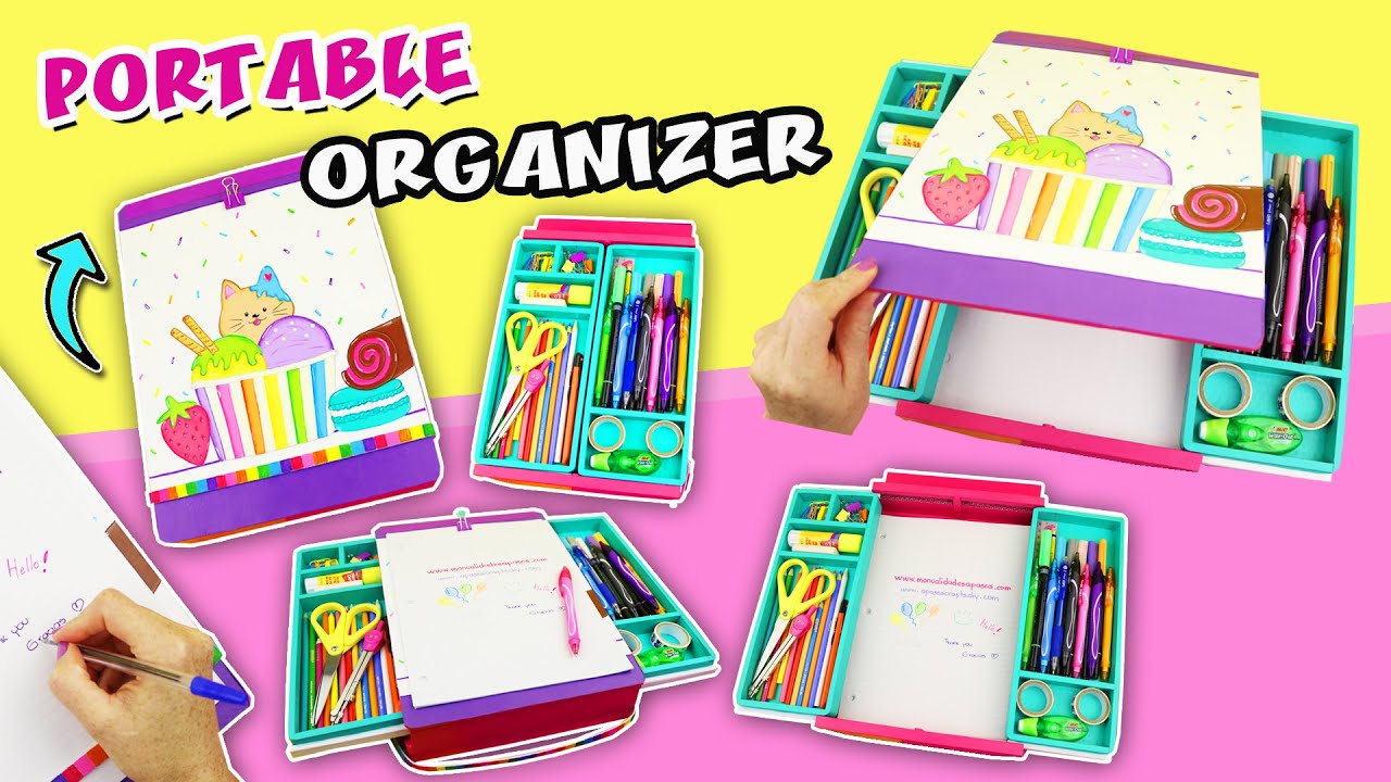 ORGANIZER Portable 🌈 - CLIPBOARD Storage 📋 | aPasos Crafts DIY