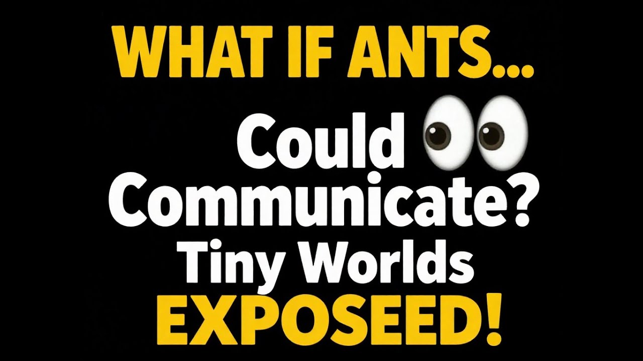 WHAT IF ANTS... Could Communicate? 👀 Tiny Worlds EXPOSED!