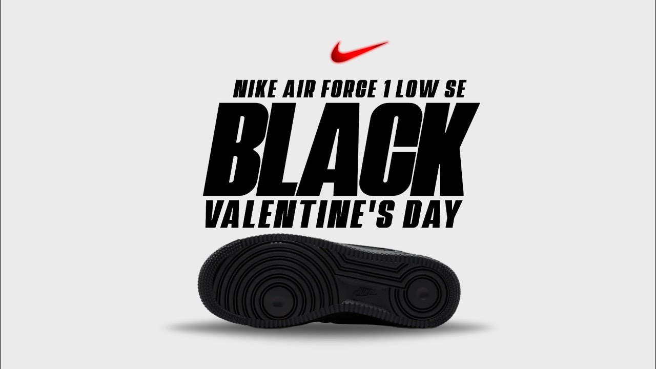 Pierwsze spojrzenie: Nike Air Force 1 Valentine&rsquo;s Day BLACK 2026 &mdash; oszałamiające detale!