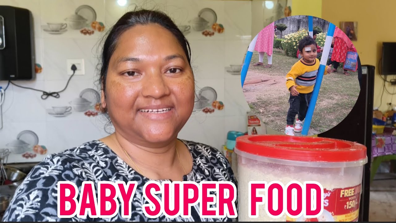 I'm Making Baby Super Food,अपने बच्चों के लिये सबसे पोष्टिक आहार घर में कैसे‌ बनाये||UshaHembrom||🤤🧍