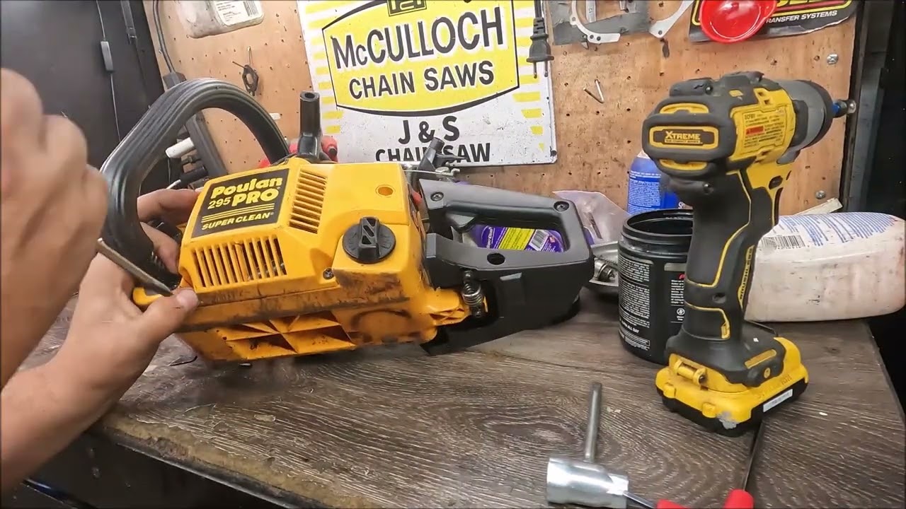 Poulan Pro 295 Tear Down and diagnosing low compression