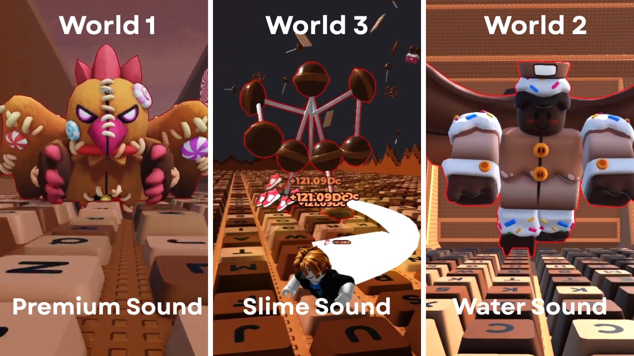 New Update - (Wow World 3 Boss + World 2 + World 1) | +1 Speed Keyboard Escape | Roblox