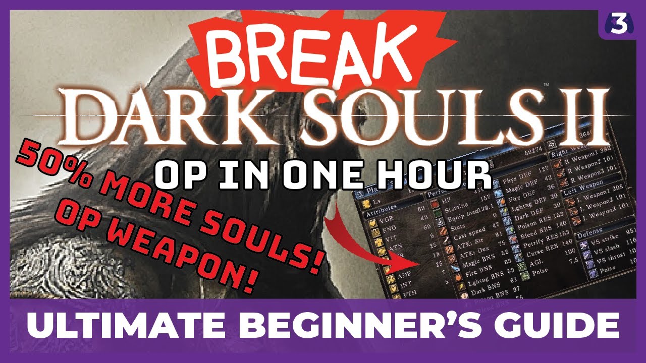 OP ЧЕРЕЗ ОДИН ЧАС - Dark Souls 2 Scholar of the First Sin. Полное руководство для начинающих. Рап...
