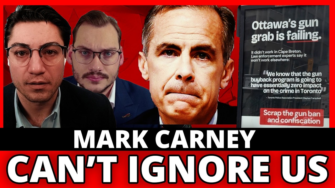 Taxpayers fight Carney’s gun grab: Taxpayer billboard in front of Parliament!