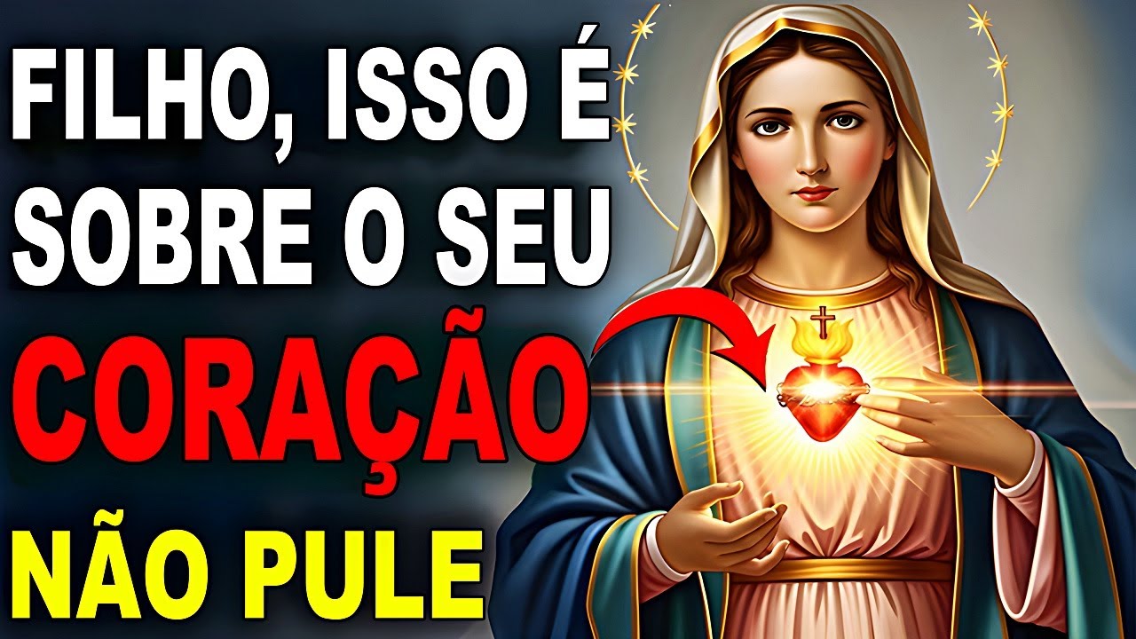 A VIRGEM MARIA DIZ: ABRA ISSO O MAIS RÁPIDO POSSÍVEL!